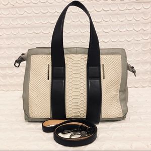 LEIFSDOTTIR ANTHROPOLOGIE COLOR BLOCK SATCHEL HANDBAG